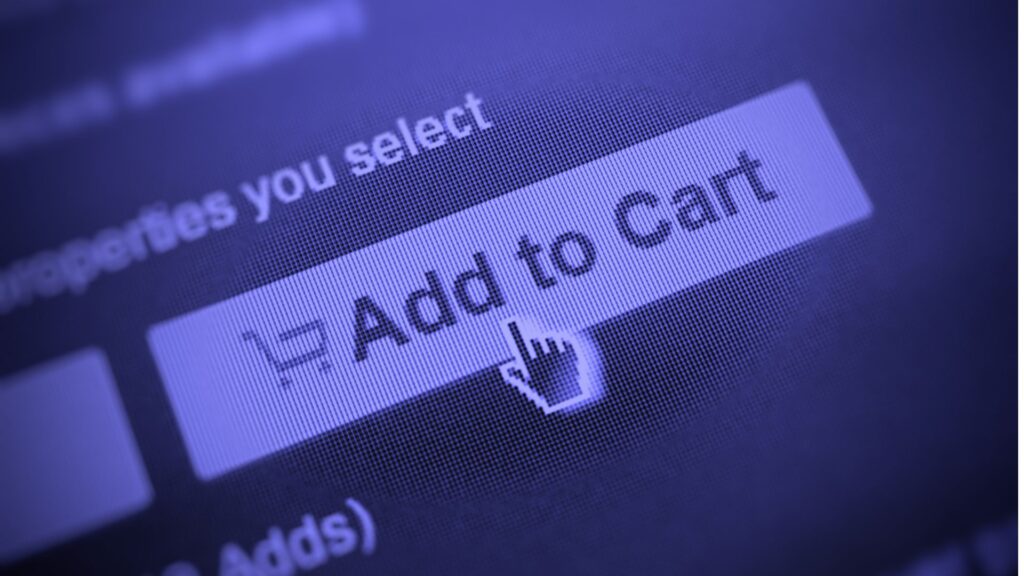 Add to cart on a store website